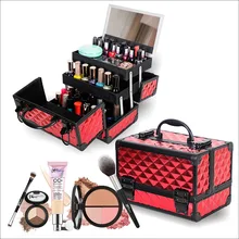 Бренд, коробка для макияжа, профессиональные косметические Чехлы для художника, сумка для макияжа, сумка для тату, ногтей, многослойная коробка для инструментов, сумка для хранения, роскошная