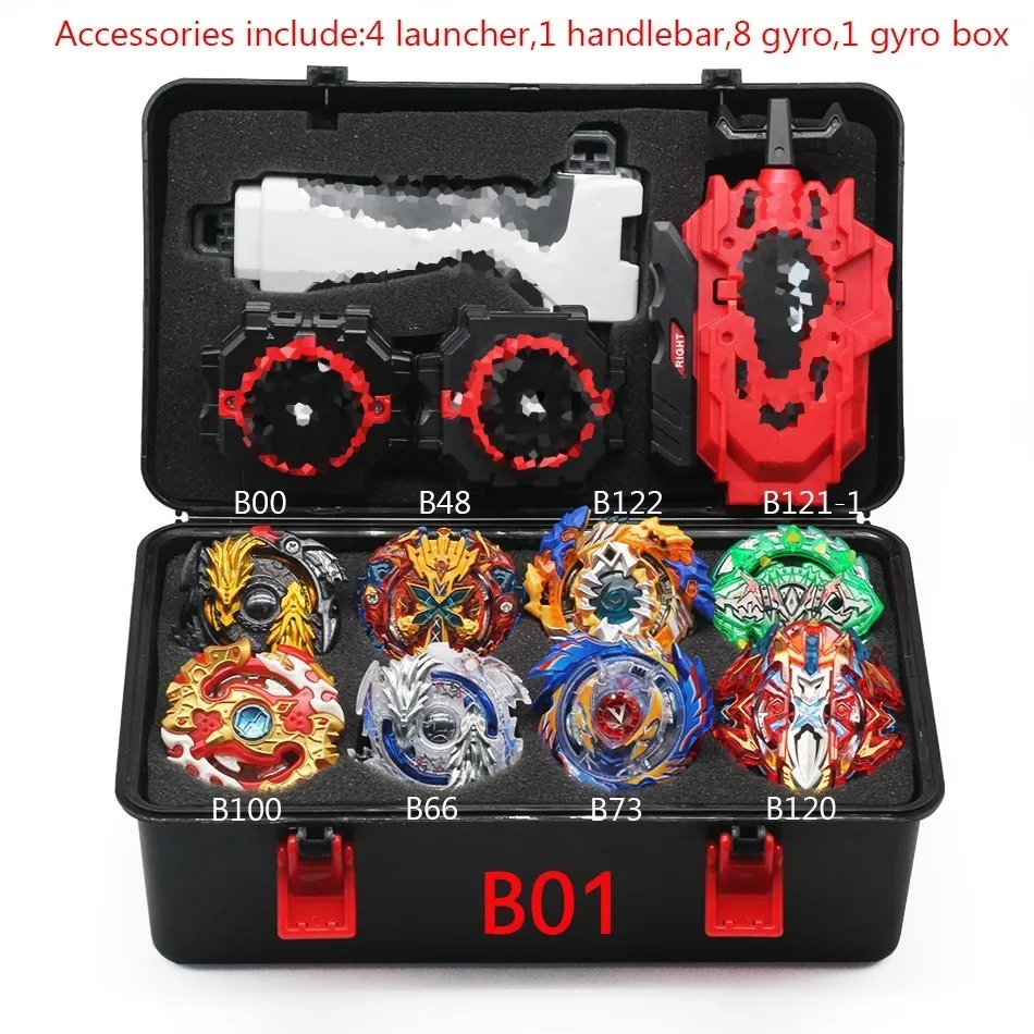 Прямая Beyblade Burst B139 игрушки с пусковым устройством стартер и арена Bayblade Металл Fusion Бог спиннинг Топы Bey Blades игрушка - Цвет: B01