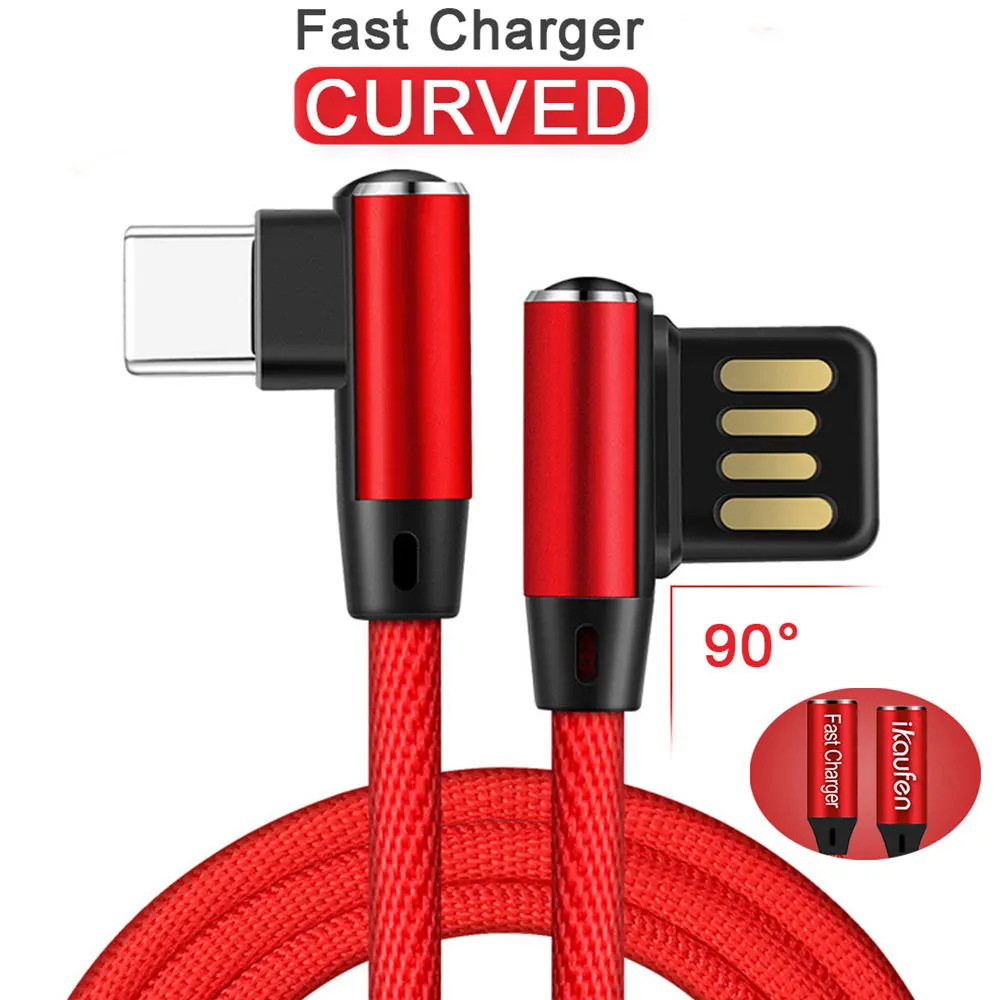 Двойной Локоть Быстрый USB кабель зарядный Дата кабель type-c Usb зарядный кабель для samsung huawei Android phone line