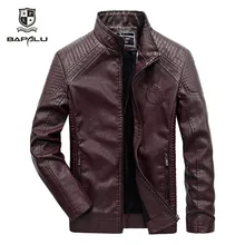 leather font b jacket b font men casual leather font b jacket b font font b