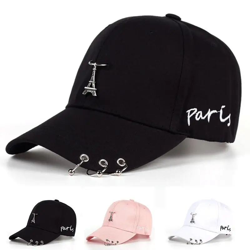 

Tower Pendant Hat Unisex Hoop Adjustable Hat Baseball Cap Men Women Casual Style Dad Hat Bone Garros