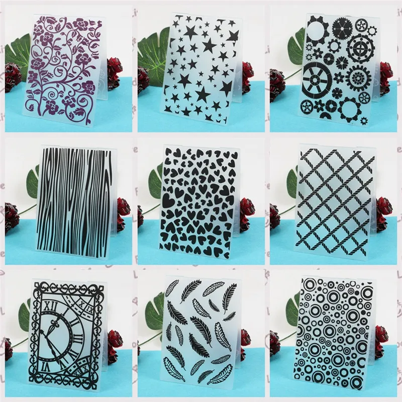 

Heart Leaves Plastic Embossing Folder for Scrapbooking Paper Card Making DIY Craft Album Scrapbooking Decoration