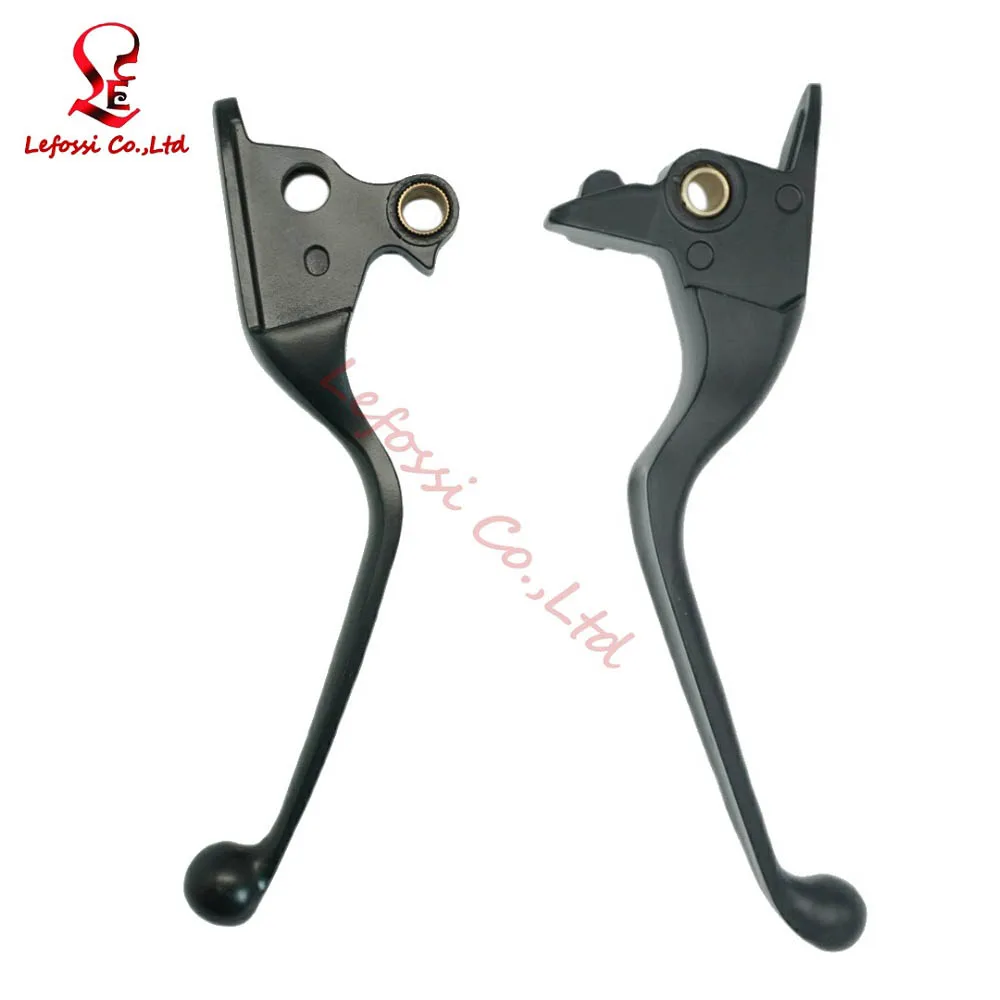 Black Motorcycle Master Cylinder Brake Clutch Levers Set For Harley