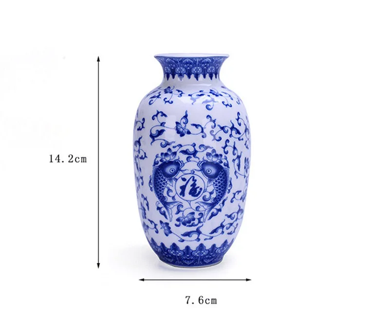 YeFine маленькая антикварная ваза, фарфоровый Традиционный китайский керамический декоративный ваза для цветов, украшение для гостиной