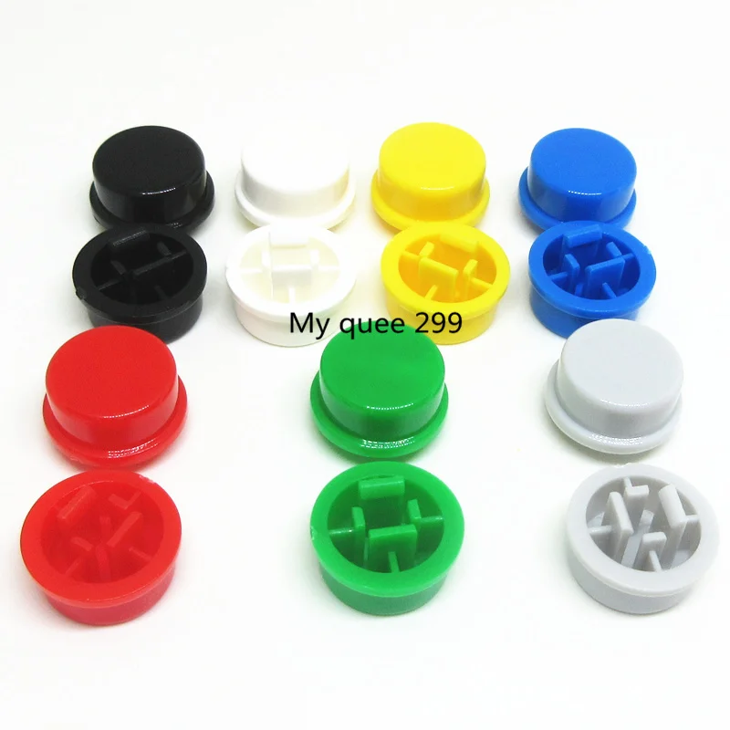 

50PCS/LOT Round Tactile Button Caps For 12*12*7.3 mm Tact Switches 5 Colors Switch Cap