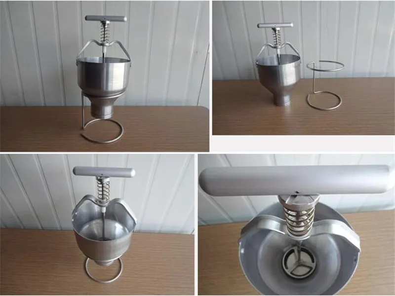 

Free shipping stainless steel manual donut maker machine mini donut machine donut dropper doughnut making machine