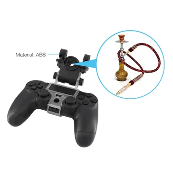 

180 Degree Adjustable Mount Stand PS4 Wireless Controller (Tobacco Pipe) Phone Clip Holder for Playstation 4 PS4 Slim / PS4 PRO
