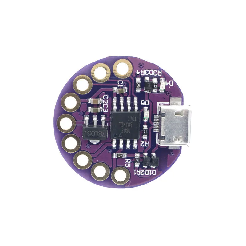 Макетная плата LilyTiny LilyPad ATtiny85 переносной модуль для Arduino программируемый SRAM Digispark