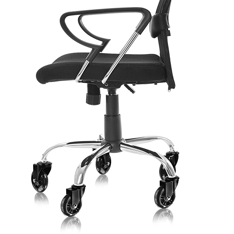 3 Universal Mute Wheel Replacement Office Chair Swivel Casters Floor Protecting Rubber Office Chair Caster Wheels Black 60KG 4