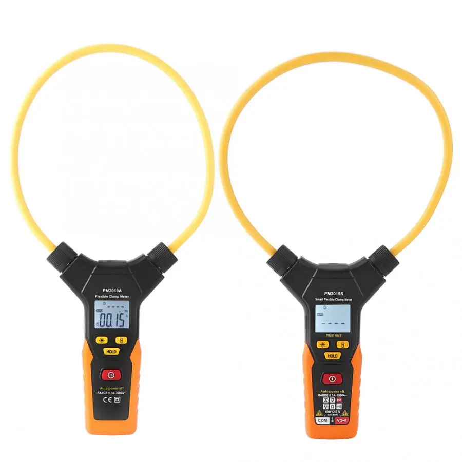 

PEAKMETER PM2019A/PM2019S Handheld Digital Flexible Clamp Meter 3000A AC Current Multimeter Multimetro Digital
