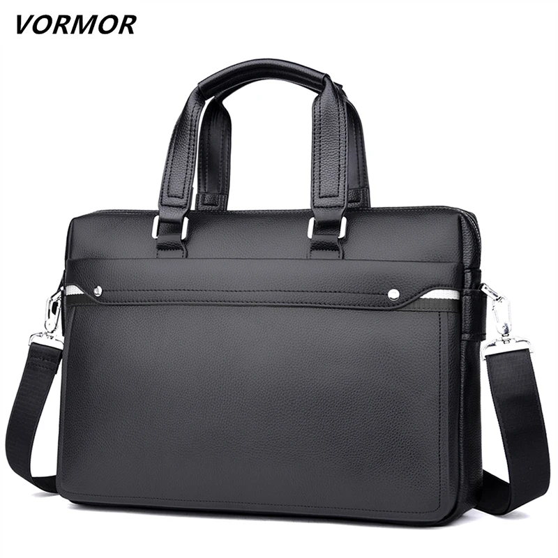 

VORMOR Men Bag Leather Briefcase Business Shoulder Bag Messenger Bags 15 inch Computer Laptop Handbag Men's Tote CRossbody Bags
