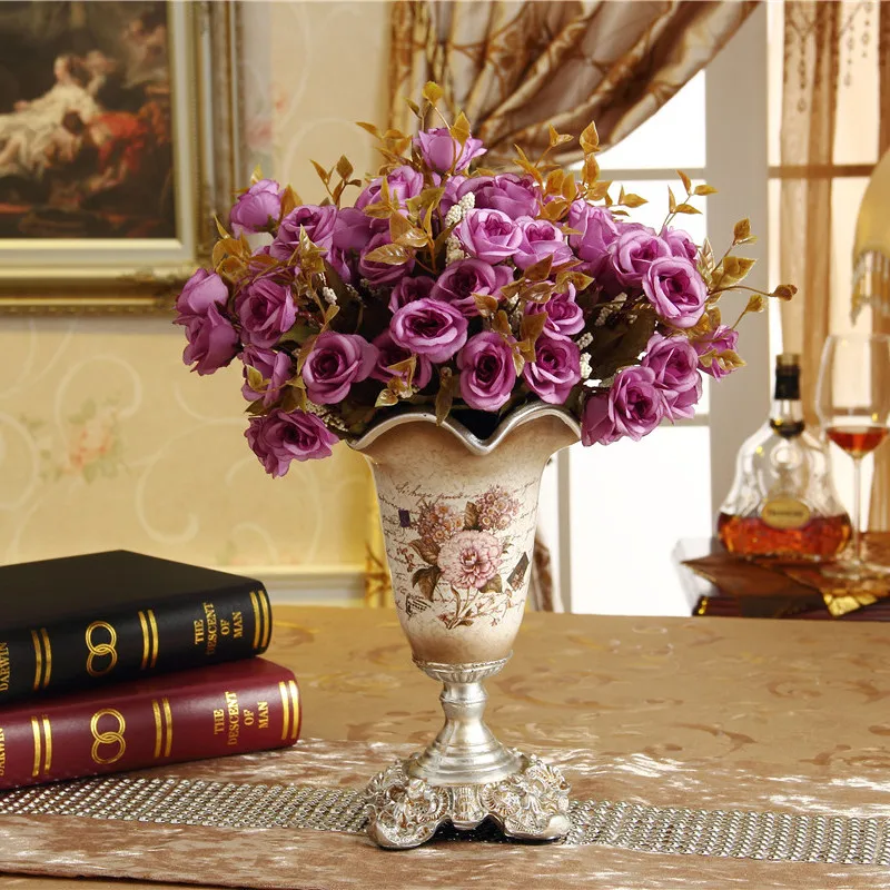 Flower Vase European style retro resin Home Decor