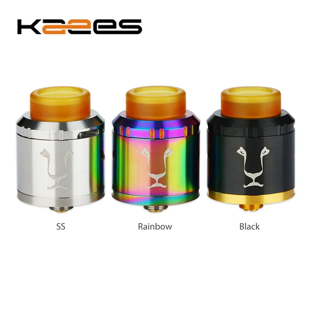 

Original KAEES Aladdin BF RDA Tank with Triple Adjustable Airflow System & Bottom Feeder Pin & 510 Drip Tip E-cig Vape Atomizer