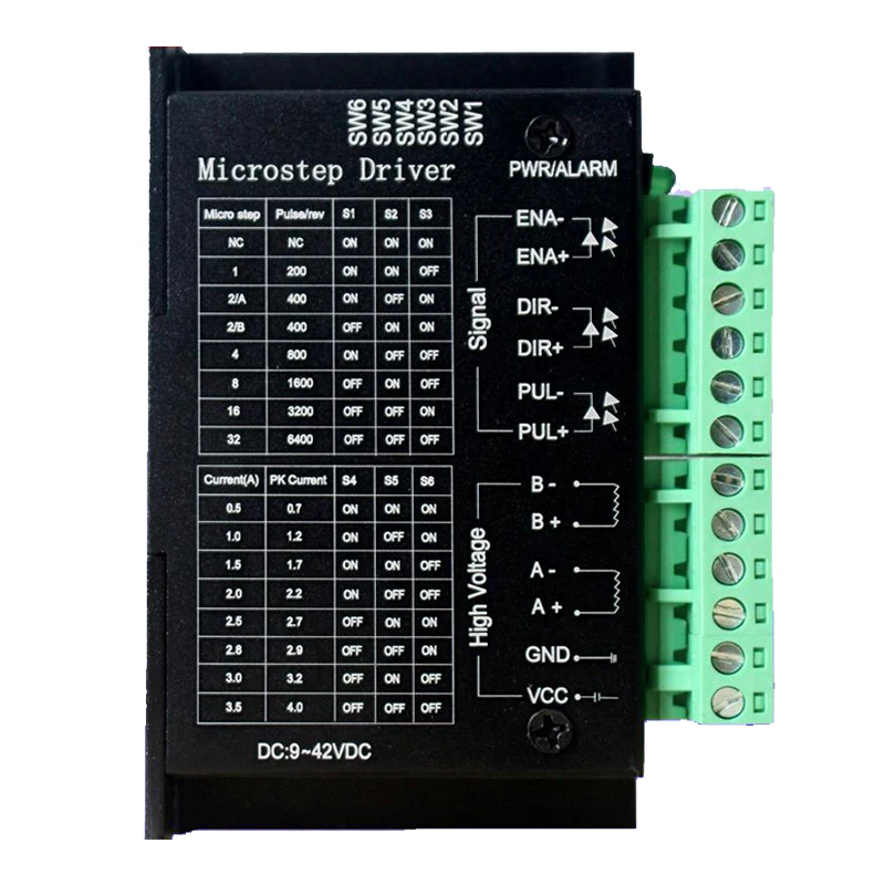 42/57 Stepper Motor Driver TB6600 Upgrade 32 Subdivision 4.0A 42V (Pulse 3-24V) | Обустройство дома