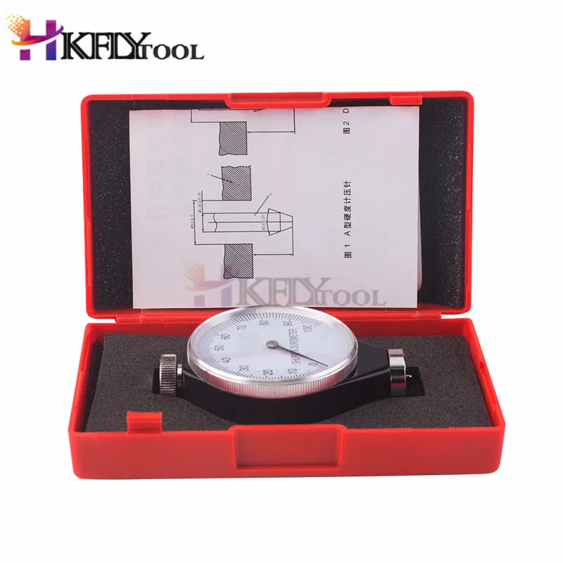 thumbnail interactive-video image 1 of Shore Type A Rubber Tire Durometer - Professional Hardness Tester Meter 0-100 Degrees 1 of 5