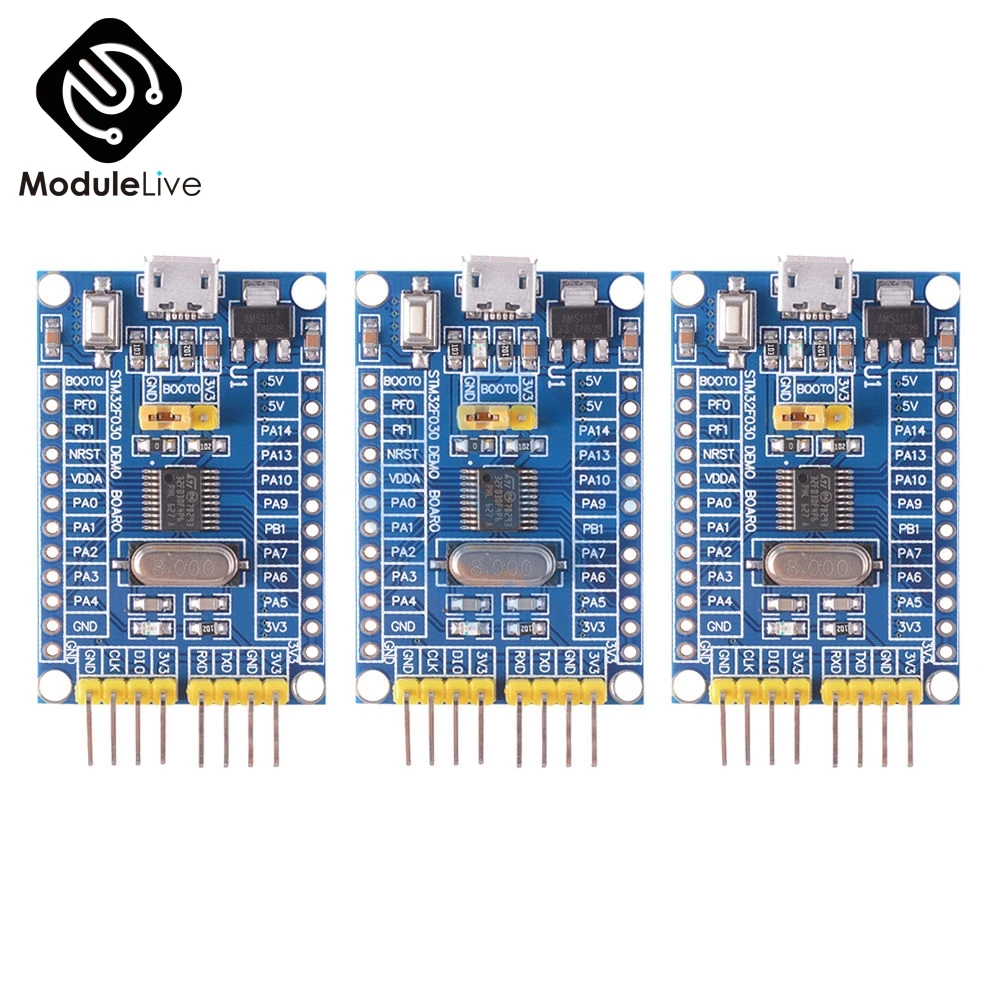 

STM32F030F4P6 ARM CORTEX-M0 Core 32bit 48 MHz Board Minimum System Development Microcontroller SWD/ISP Dual Download DIY KITS