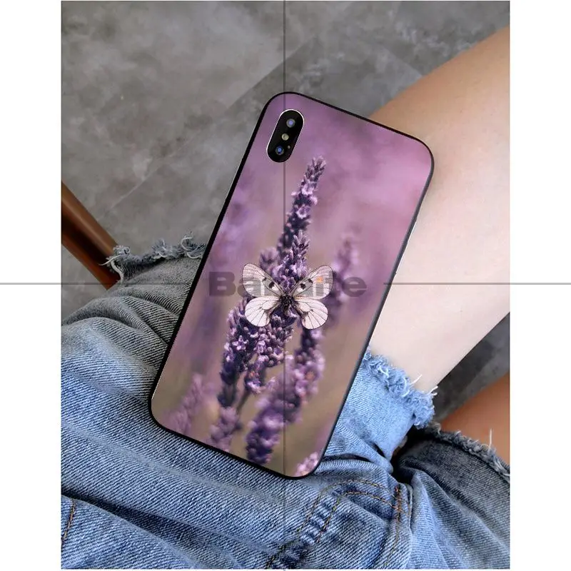 Babaite Лавандовые фиолетовые цветы Роскошный Уникальный Дизайн чехол для телефона iPhone X XS MAX 6 6 S 7 7 plus 8 8 Plus 5 5S XR