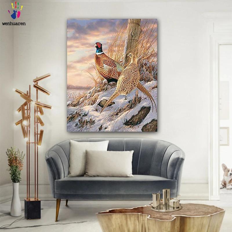 

DIY colorings pictures by numbers with colors Animal paintings picture drawing painting by numbers framed Home