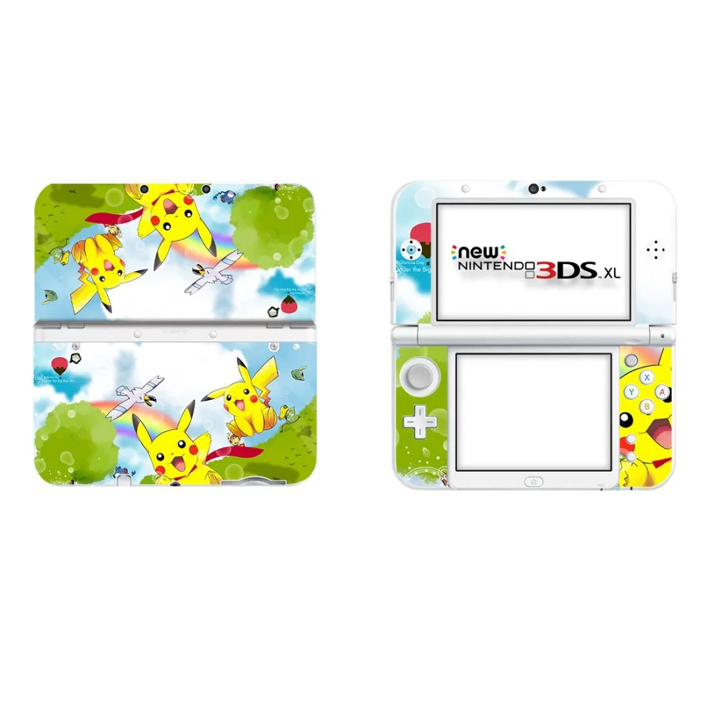 Виниловая наклейка Pokemon Go Pikachu для нового 3DS XL Skins, виниловая Защитная Наклейка s для нового 3DS LL