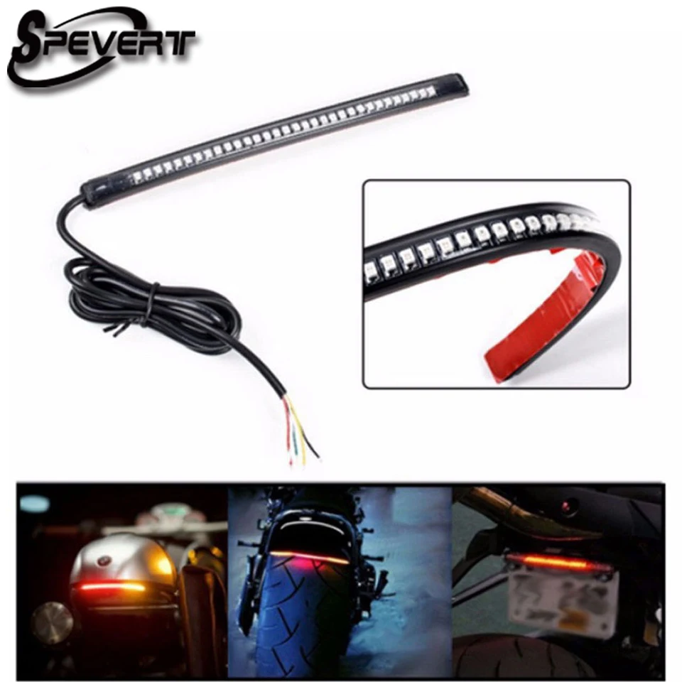 SPEVERT мотоциклетная велосипедная мягкая резиновая 32 светодиодная полоса 3528 SMD