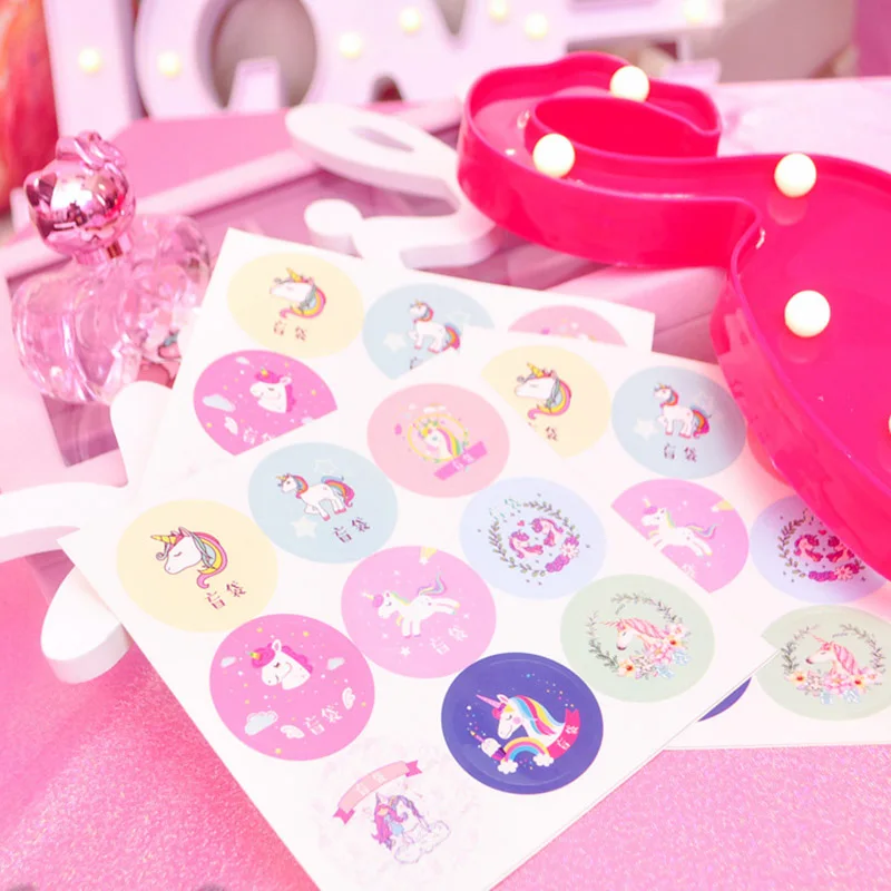 

36pcs Cute Kawaii Cartoon Unicorn Stickers Seal Label DIY Decoration Scrapbooking Sticker Stationery Diary Album Scrapbook