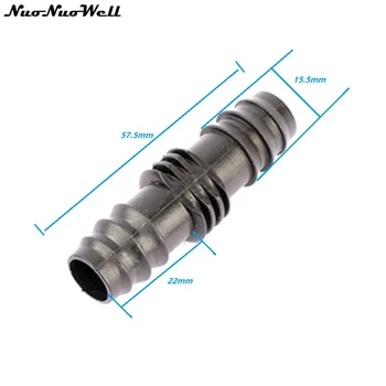 

20pcs 16mm Water Hose Repair Connectors Straight Coupling Joint Home Garden Irrigation System Water Pipe Fittings