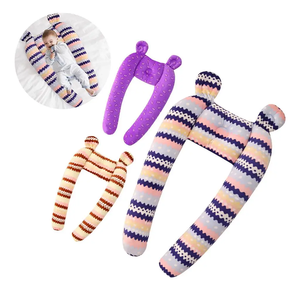Baby Sleeping Bed Bolster Safety Bumper Fence Baby Sleep Artifact Removable Washable Plush Anti-head Pillow