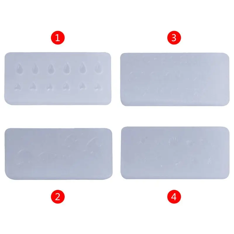 

4 Size Silicone Mold Shell Fish Letters Water Drop Jewelry Pendant Tool Epoxy Resin DIY Clear epoxy resin molds for jewelry