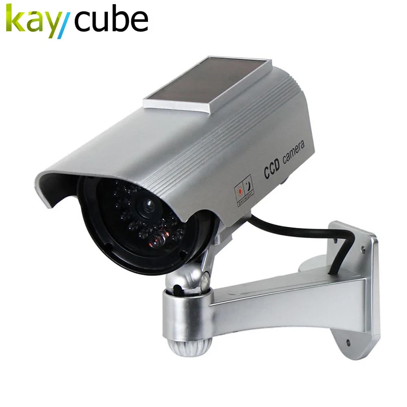 

Fake Camera Solar Powered Indoor Outoodr Dummy Security Camera Bullet Cctv Camera Surveillance Camaras Blinking IR LED