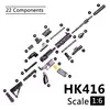 1:6 Scale Toy Gun Model M134 MG42 AK47 98K Rifle Puzzles Building Bricks Assembly Gun Model PUBG Weapon For Action Figure ► Photo 2/6