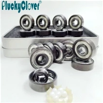 8 шт PluckyClover 627 керамический подшипник ABEC-11 Si3N4 роликовые коньки подшипник ZrO2 белый шарикоподшипник артисты танцуют доски подшипники