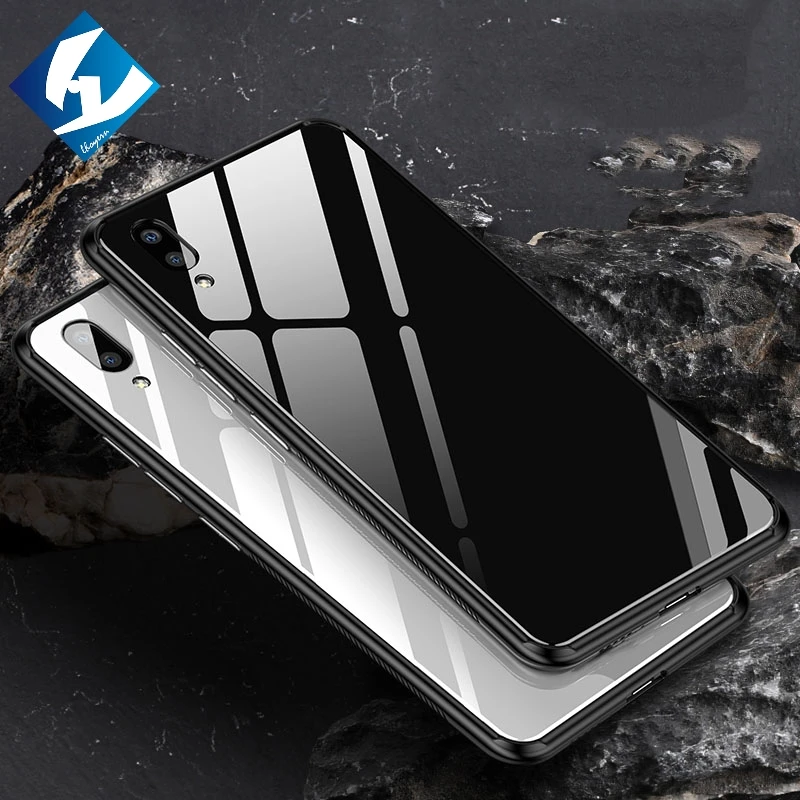 Чехол для телефона с закаленным стеклом vivo NEX S X21 X21i V7 + V9 Z1 плюс Y85 Y75 Роскошные