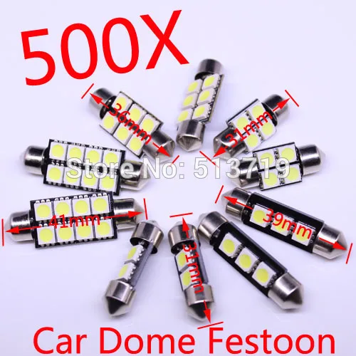 2014 new 50Set 41/39/36/31 5050 SMD LED White Car ...