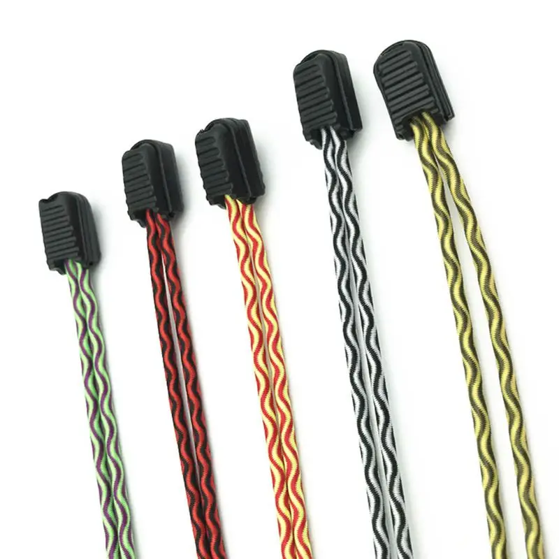 Elastic No Tie Round Shape Shoe Strings Laces Sneaker Shoelaces Without Tie Locking String Rope Running Sports Lanyard Supplies