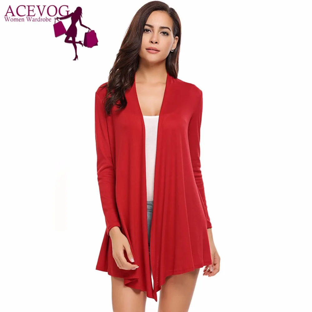 Online Get Cheap Boyfriend Cardigan Sweater -Aliexpress.com ACEVOG Women Knit Cardigan 2017 Spring Autumn Casual Long Sleeve Solid Asymmetrical Boyfriend Long Cardigan Sweaters - Online Get Cheap Boyfriend Cardigan Sweater -Aliexpress.com