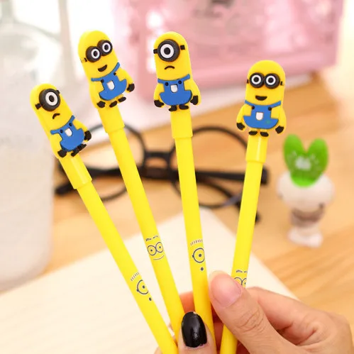 1 шт. гелевые студенческие ручки в форме кошачьей головы, гелевые чернила, школьные офисные принадлежности, Обучающие канцелярские принадлежности - Цвет: L