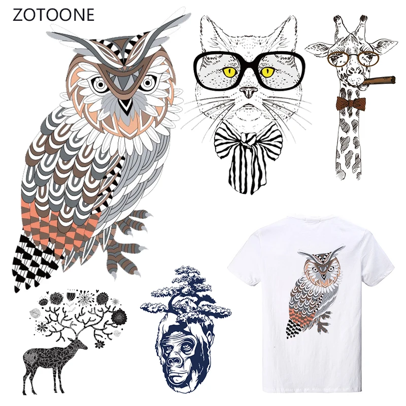 

ZOTOONE Eagle Iron on Transfer Patches on Clothing Diy Stripes Patch Heat Transfer for Clothes Decoration Sticker Accessories G