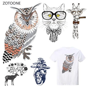 

ZOTOONE Eagle Iron on Transfer Patches on Clothing Diy Stripes Patch Heat Transfer for Clothes Decoration Sticker Accessories G