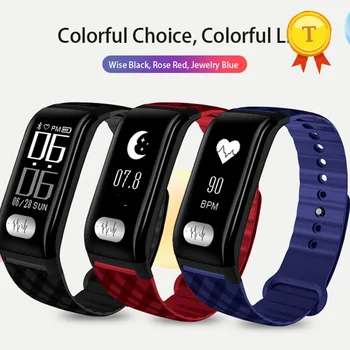 

best selling ECG+PPG accurate Blood Pressure Heart rate Monitor Smart Band Pulsometer Smart Wristband Sport Fitness bracelet