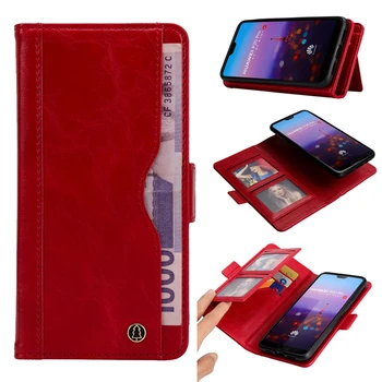 

PU Leather Wallet Case for Huawei P20 Pro Flip Card Holder Case For huawei P20 P20pro Phone bag Case With Kickstand Function