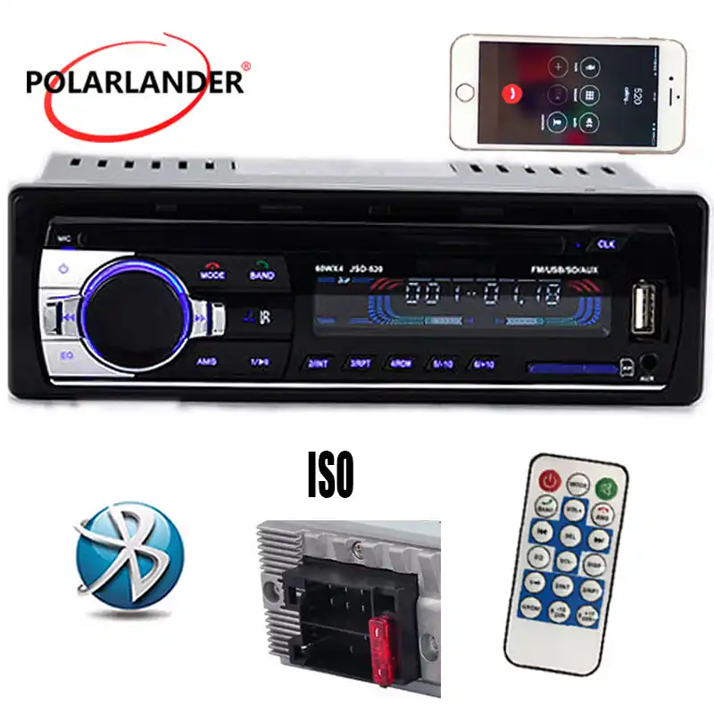 Audio New Car Radio Bluetooth Mp3 Fm Usb One Din In Dash Usb Port