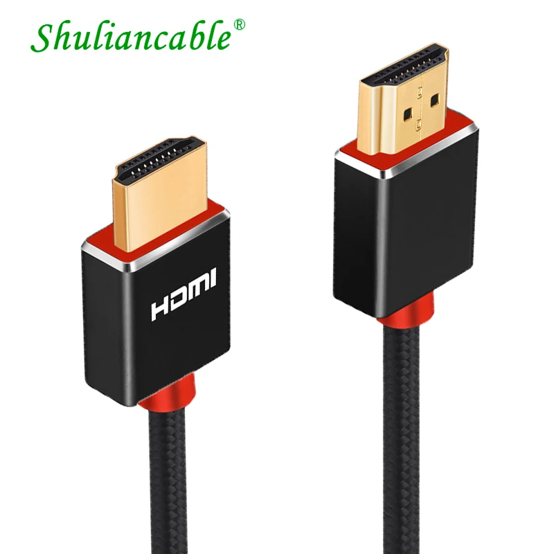 Lungfish 4K HDMI CABLE High Speed HDMI 3D 1080P Cable for PS3 Projector 1m 2m 3m 24K Gold-Plated hdmi cables 3840*2160 @ 60Hz
