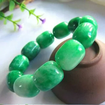 

18MM natural emerald hand chain / jade beads / men bracelet Bracelet for men