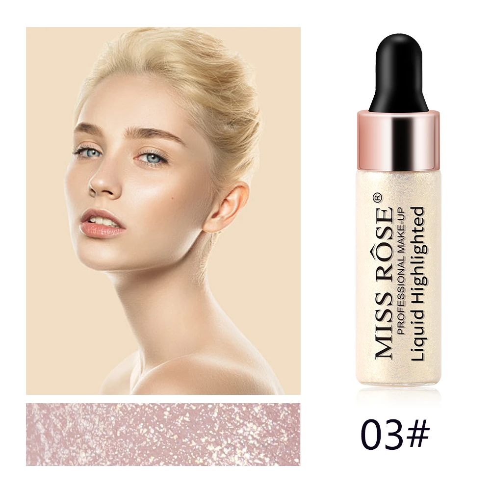 Glowing Liquid Highlighter Makeup Illuminator Contouring Face Brightener Long Lasting Concealer Bronzer Face Glow Make Up C