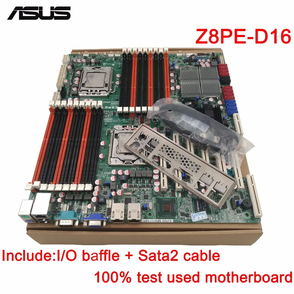 

original Used Server motherboard For Asus Z8PE-D18 Socket 1366 W5500/X5500/E5500/L5500 Maximum 8*DDR3 128GB 10xSATAII ATX