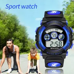 Многофункциональные светящиеся студенческие спортивные водонепроницаемые детские электронные умные детские спортивные часы для
