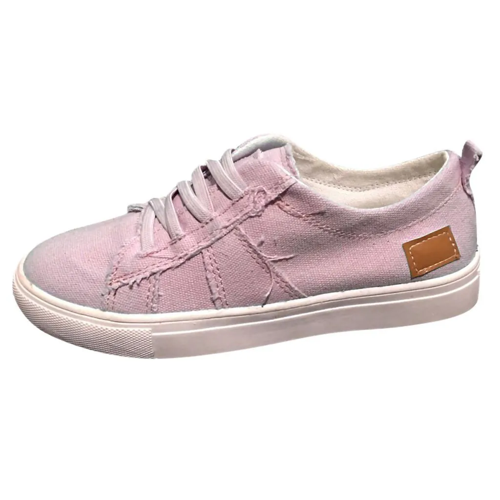 Flat-Bottomed Casual Single Shoes Women's Peas Shoes Summer Beach Blue Gray White Pink Purple Concise Canvas Shoes#G4