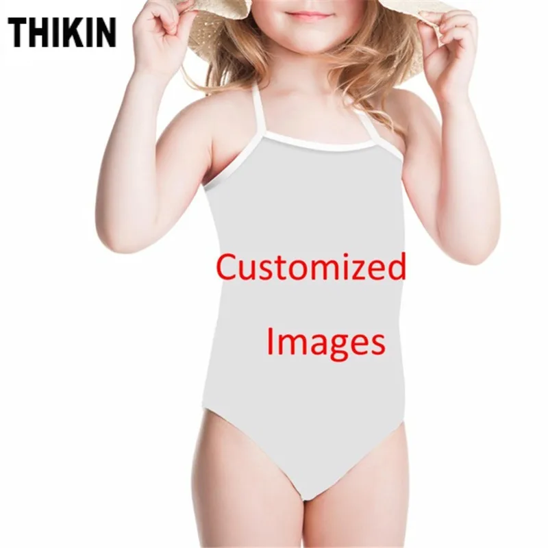 print your image-BS THIKIN милый кот 3D печать Kawaii Дети купальники Летний купальный костюм гибкий боди цельный женский купальник пуш-ап купальный костюм - Цвет: print your image-BS