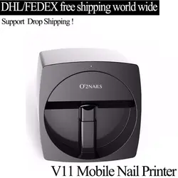 O2 V11 мобильный принтер для ногтей любые изображения печатная машина на реальных ногтях и искусственных ногтей