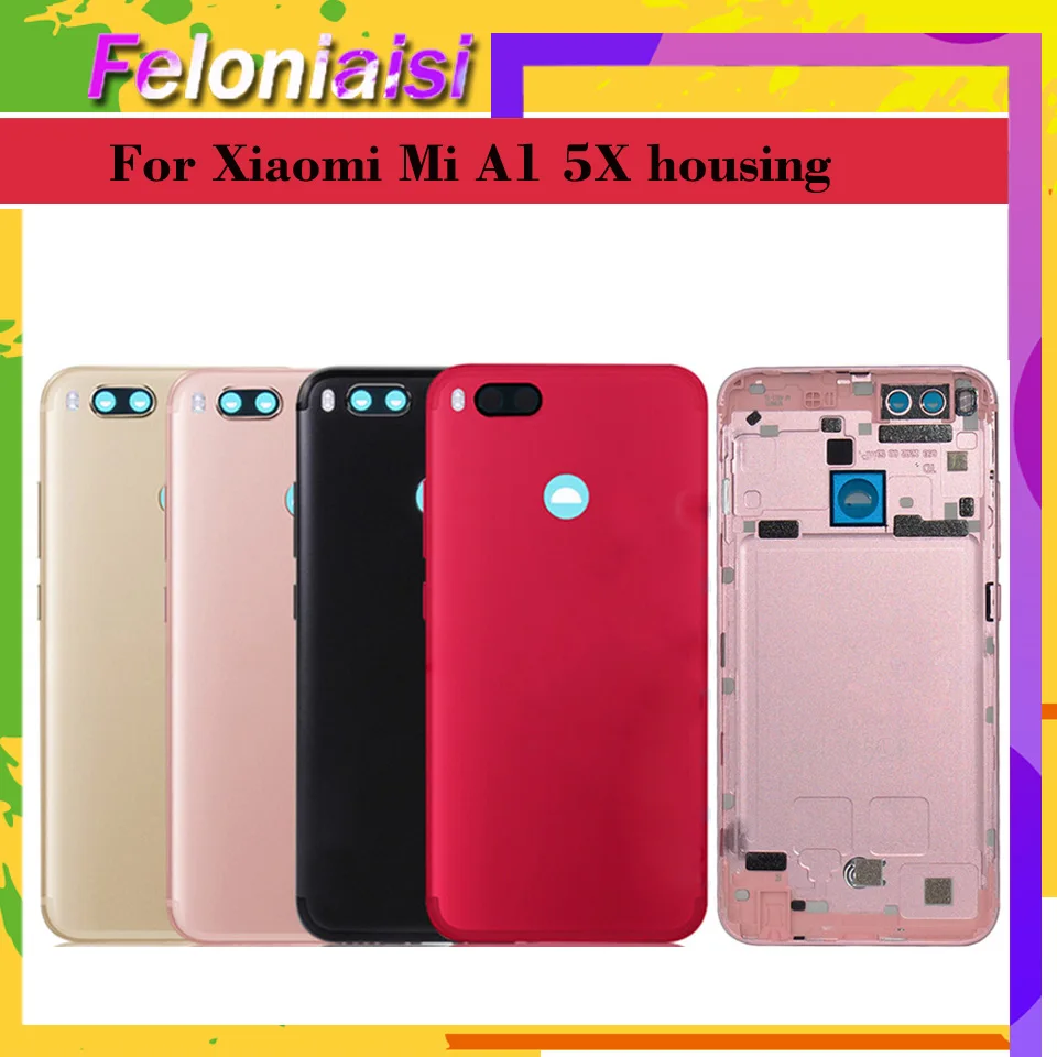 

Original for Xiaomi Mi A1 5X Battery Cover Rear Door Back Housing Case For Xiaomi Mi 5X Battery Cover With Power Volume Button